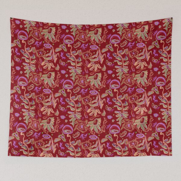 Item preview, Abstract Florals Red designed and sold by Minie  Ramasamy.