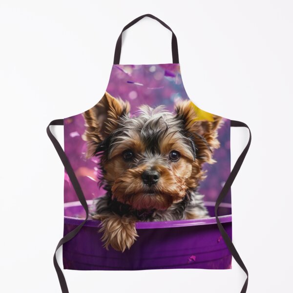 Item preview, Yorkshire Terrier Puppy in a Plantpot designed and sold by Wolfheartart.