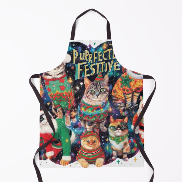 Item preview, Feline Festive Fusion Purrfectly Festive designed and sold by Wonderall.