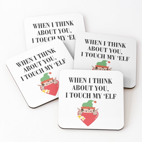 Item preview, When i think about you i touch my elf - Funny Rude Christmas Card designed and sold by POPCulturejb.