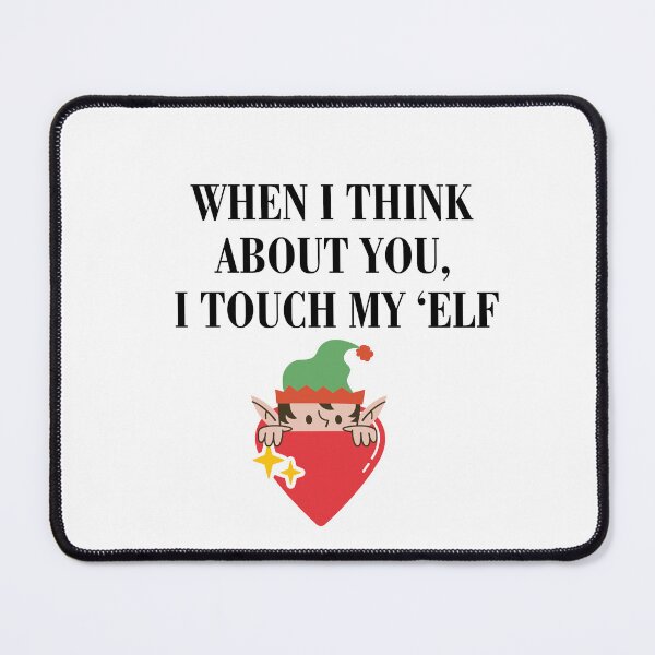 Item preview, When i think about you i touch my elf - Funny Rude Christmas Card designed and sold by POPCulturejb.