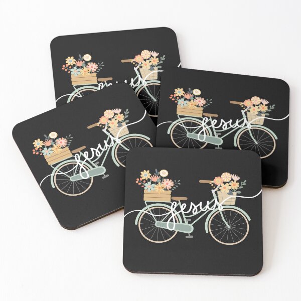Item preview, Jesus Flower Bike-pastel sticker designed and sold by Faithandpattern.