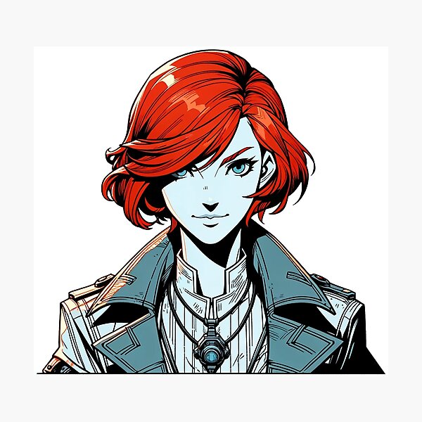 Item preview, Captivating Anime Girl Portrait - Stylish Otaku Fashion designed and sold by 72artteam.