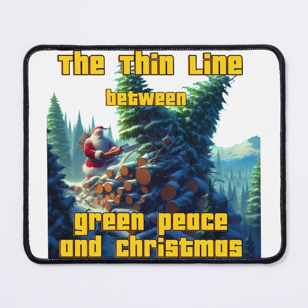 Item preview, Green Peace and Christmas  designed and sold by RoyalMob.