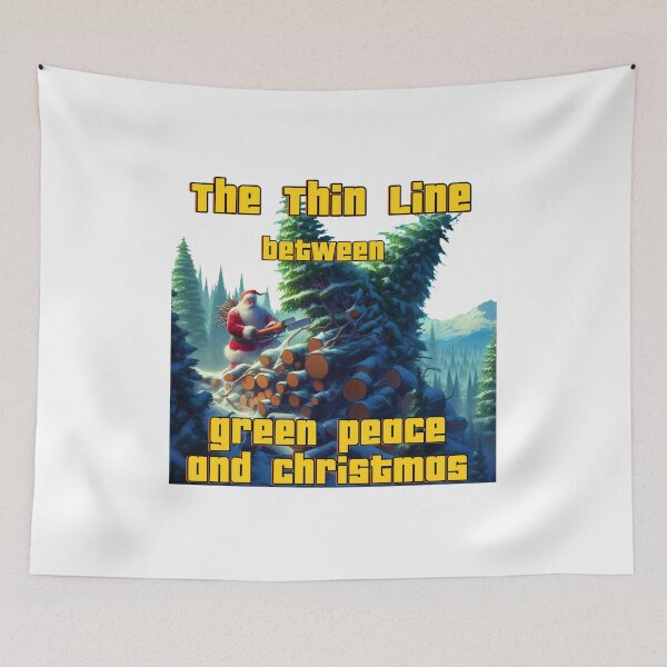 Item preview, Green Peace and Christmas  designed and sold by RoyalMob.