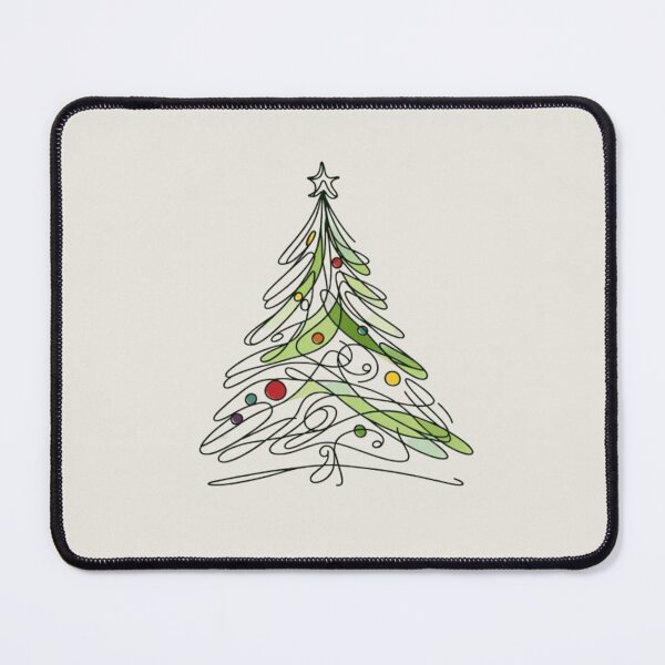 Item preview, Colorful One-Line Christmas Tree Art designed and sold by Chaput Store.