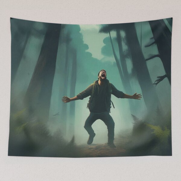 Item preview, Alone in the silent forest designed and sold by oxARTox.