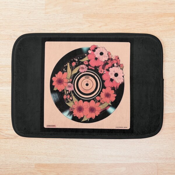 Item preview, Vintage Floral Country Chick Pink Vinyl Record designed and sold by musicgeniusart.