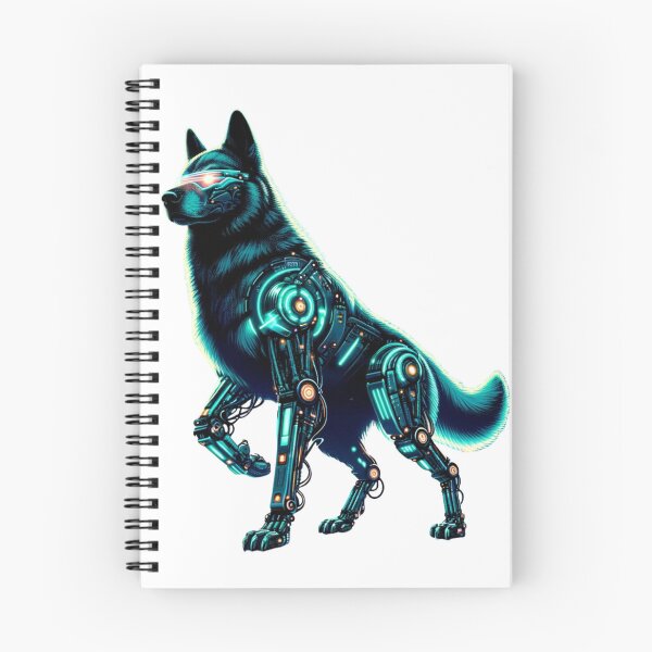 Item preview, Neon Guardian - Cyber Dog designed and sold by MrAI-Store.