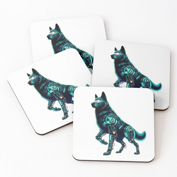 Item preview, Neon Guardian - Cyber Dog designed and sold by MrAI-Store.