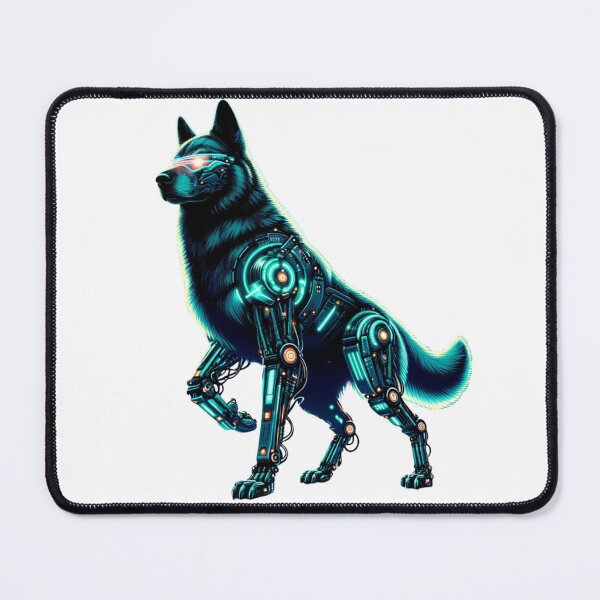 Item preview, Neon Guardian - Cyber Dog designed and sold by MrAI-Store.
