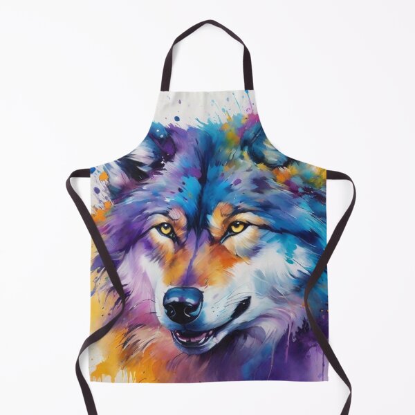 Item preview, Wolf in Watercolour, Splash Paint Style designed and sold by Wolfheartart.