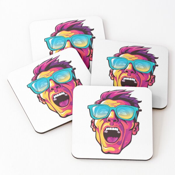 Item preview, Cartoon Surprised Man With Mouth Open designed and sold by ReverseBleach.