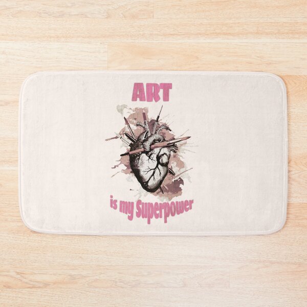 Item preview, Art is my superpower, Heart for tools of the trade for artist,  drawing, creation, poet, writer, artist, watercolor  designed and sold by Collagedream.