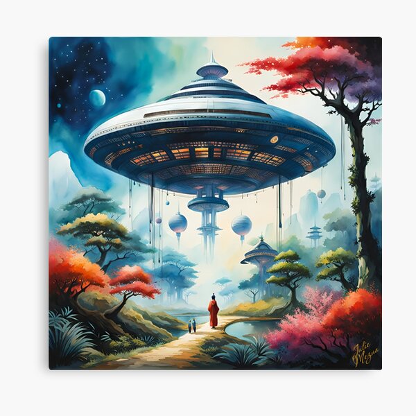 Item preview, Multicultural Spaceport designed and sold by JulieMezuaIllustraticeIA.