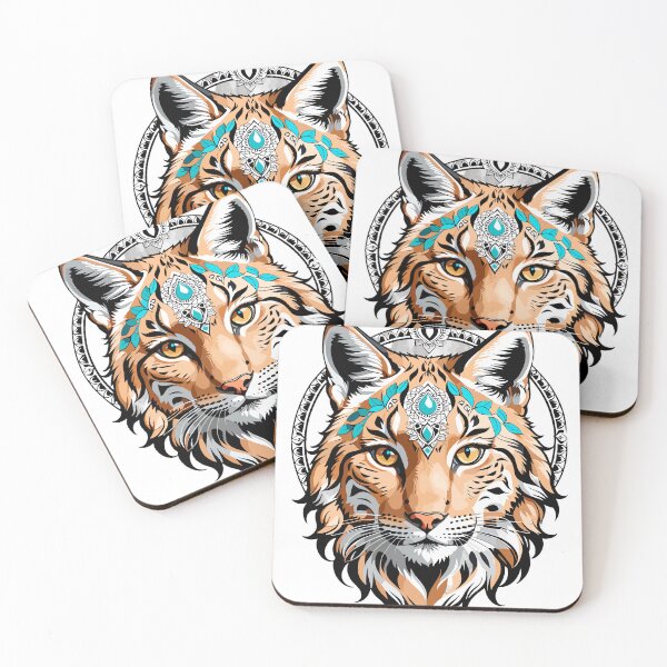 Item preview, Bobcat Mandala designed and sold by ColorFlick.