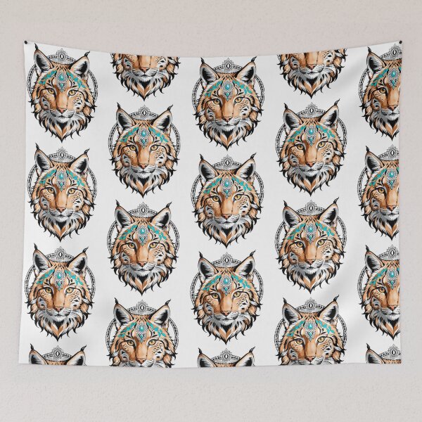 Item preview, Bobcat Mandala designed and sold by ColorFlick.