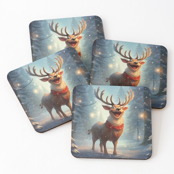 Item preview, Reindeer Wearing a Red Scarf designed and sold by dcrc.