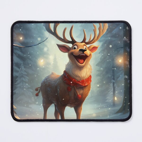 Item preview, Reindeer Wearing a Red Scarf designed and sold by dcrc.