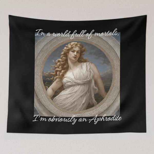 Item preview, Aphrodite Greek Goddess of Love and Beauty Quote designed and sold by TheLocoShop.