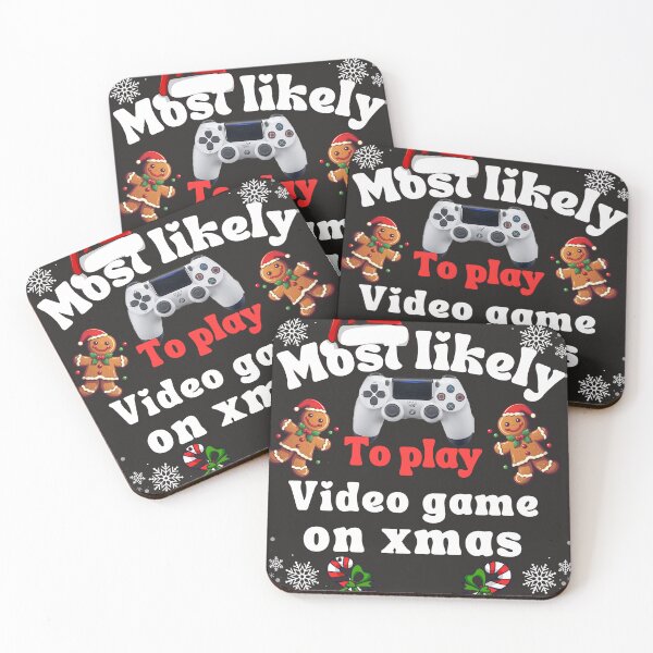 Item preview, Copy of Most likely to play video game on xmas designed and sold by MilkyForest.