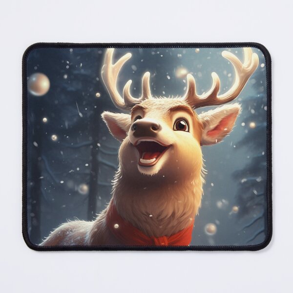 Item preview, Reindeer Watching Snowfall designed and sold by dcrc.