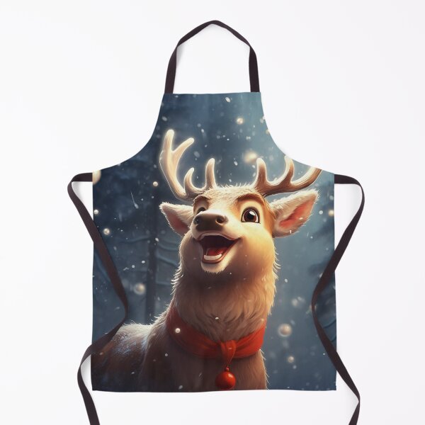 Item preview, Reindeer Watching Snowfall designed and sold by dcrc.