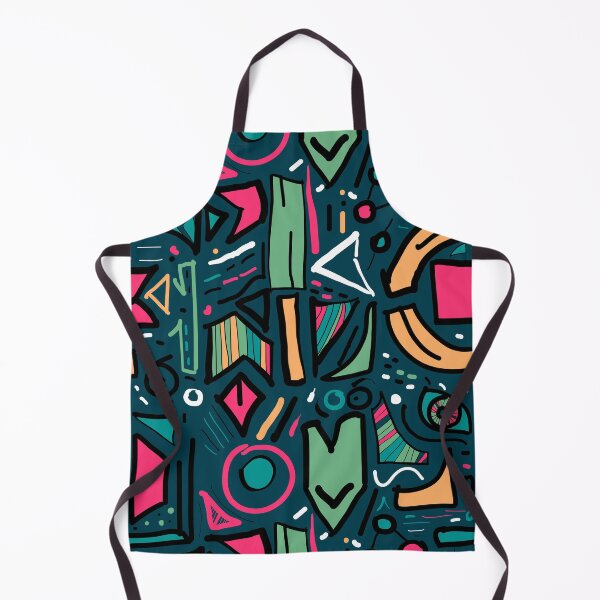Item preview, Abstract seamless geometric background with squares, triangles, scuffed, drops, sprays, and ink droplets. Grunge, neon texture pattern.  designed and sold by VaskanianArt.