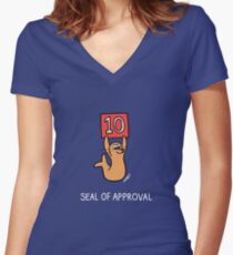Seal of Approval Women's Fitted V-Neck T-Shirt