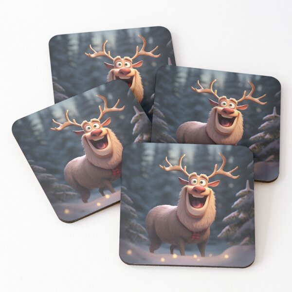 Item preview, Reindeer Standing in a Snow Covered Forest designed and sold by dcrc.