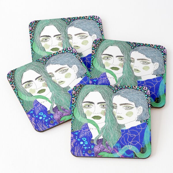 Item preview, faces with snake  designed and sold by AltheaTheThird.