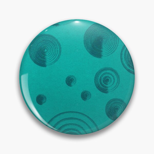 Item preview, Circles on fabric in teal designed and sold by CushyNest.