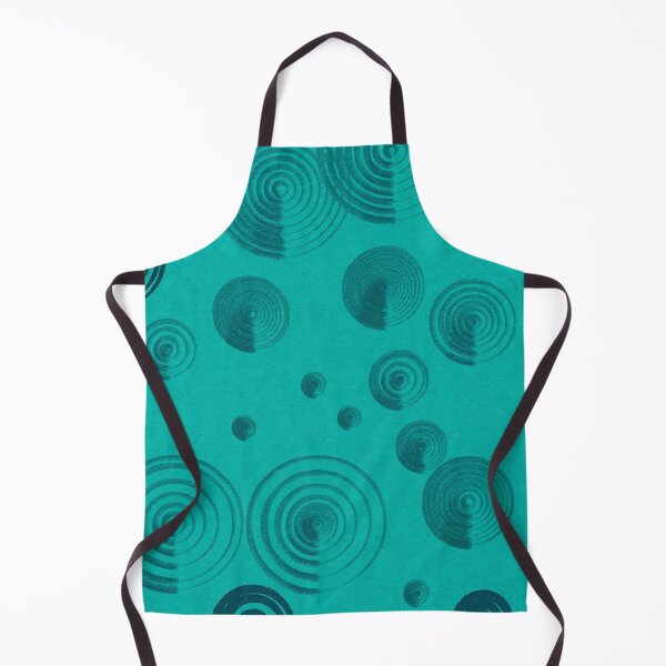 Item preview, Circles on fabric in teal designed and sold by CushyNest.