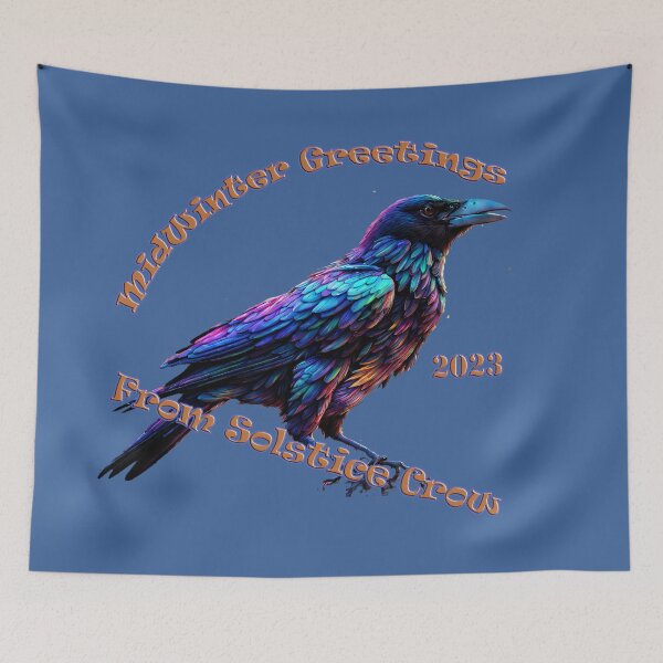 Item preview, Wings of Midwinter: Solstice Crow Tee designed and sold by leyfinder.