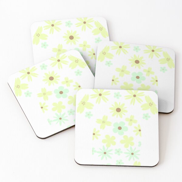 Item preview, Yellow and green flower pattern with white background designed and sold by Mario-Martinez.