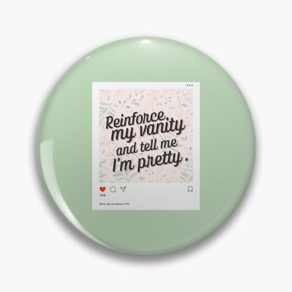 Item preview, Reinforce My Vanity ABA Instagram Post designed and sold by abawizard.