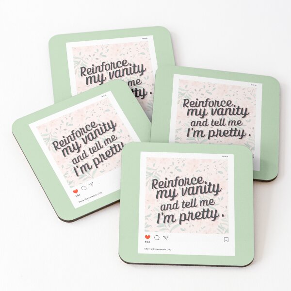 Item preview, Reinforce My Vanity ABA Instagram Post designed and sold by abawizard.
