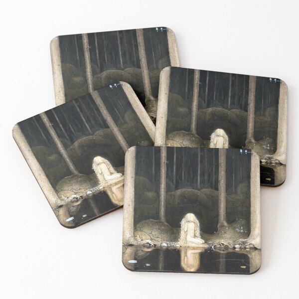 Item preview, Leap the Elk and Little Princess Cottongrass - John Bauer designed and sold by forgottenbeauty.