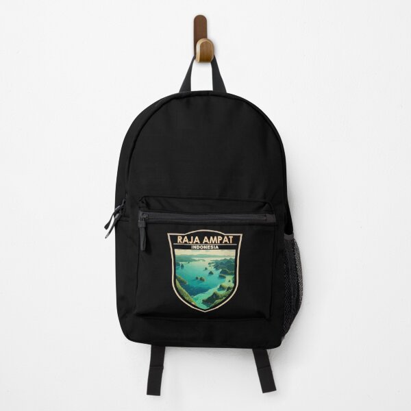 Item preview, Raja Ampat Indonesia Travel Art Badge designed and sold by KrisSidDesigns.