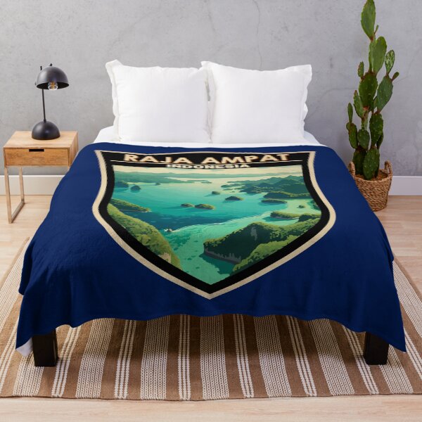 Item preview, Raja Ampat Indonesia Travel Art Badge designed and sold by KrisSidDesigns.