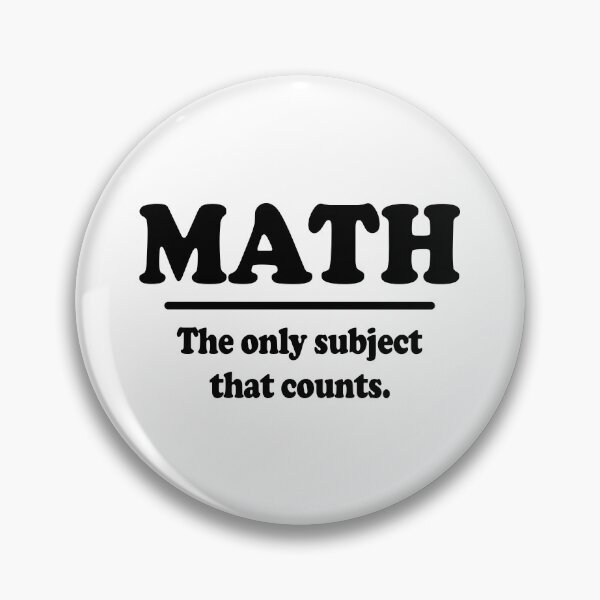 Item preview, Math The Only Subject That Counts designed and sold by ScienceCorner.