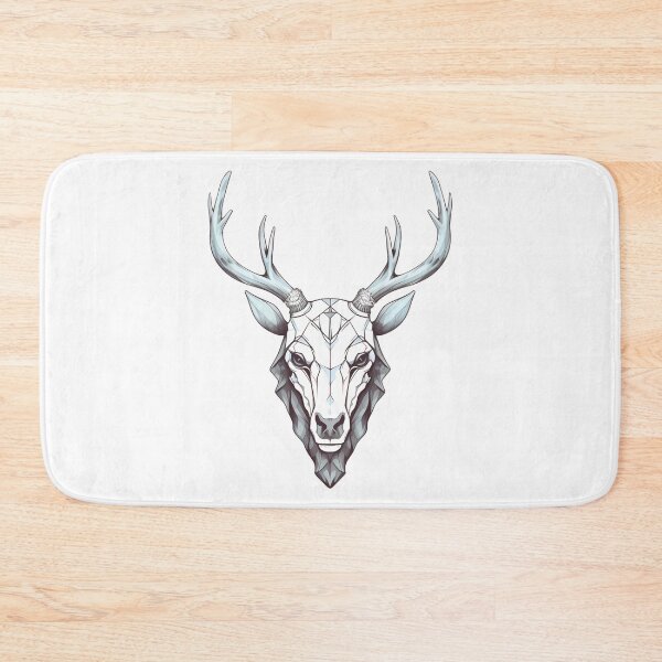 Item preview, Hand Drawn Geometric Deer Head with Antlers designed and sold by meganohm.