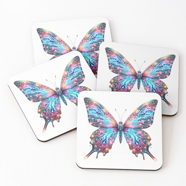 Item preview, Garden Lumina - Cyber Butterfly designed and sold by MrAI-Store.