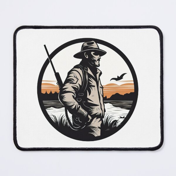 Item preview, fishing and hunting drawing icon logo designed and sold by Botisz.