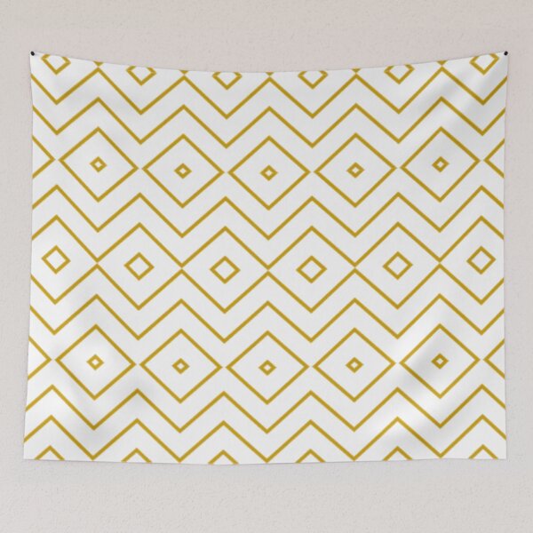 Item preview, Zigzag and checkered pattern in mustard color designed and sold by Mario-Martinez.