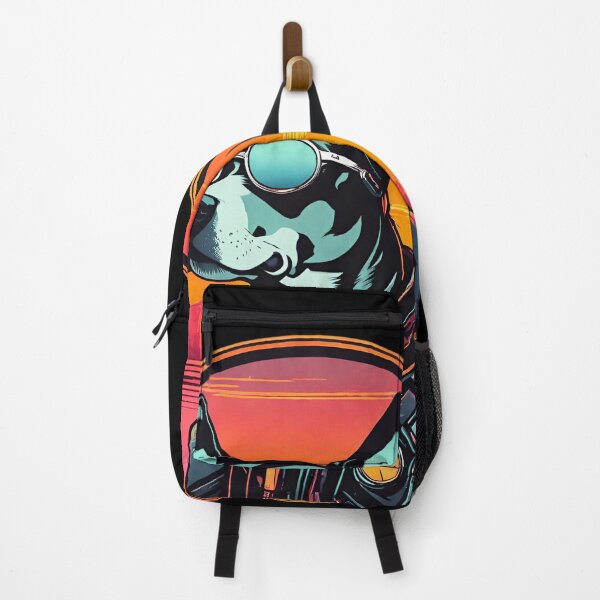 Item preview, Futuristic Dog Cyborg in Beautiful Colors Sunset designed and sold by Aquillashop.
