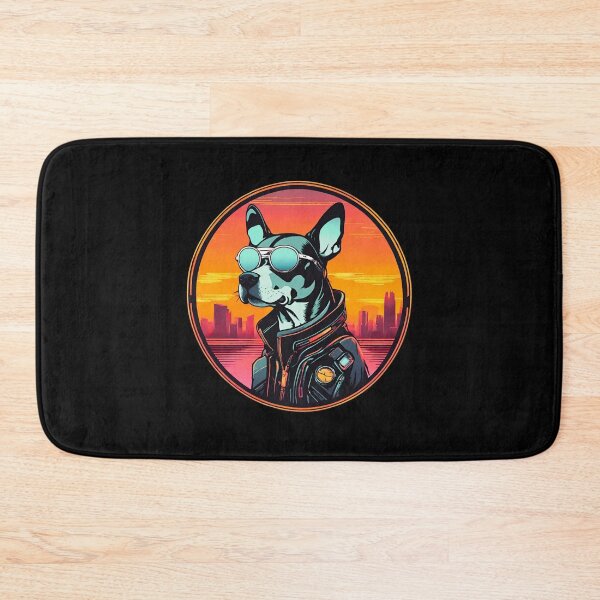 Item preview, Futuristic Dog Cyborg in Beautiful Colors Sunset  designed and sold by Aquillashop.