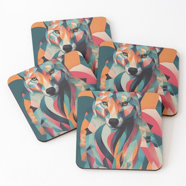 Item preview, Ferocious Fox Formed by Geometric Shapes designed and sold by Raffaellek.