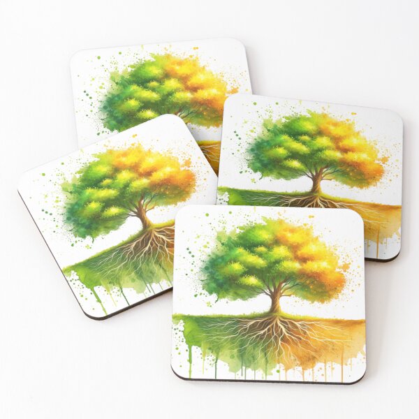 Item preview, Seasonal Vitality: From Green Spring to Golden Summer designed and sold by masquetea.
