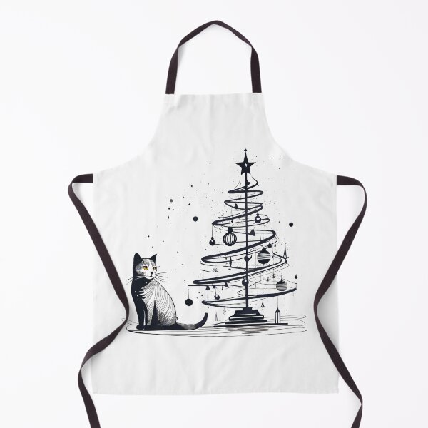 Artikelvorschau, Weihnachtsbaum und Katze entworfen und verkauft von studiohorizon.